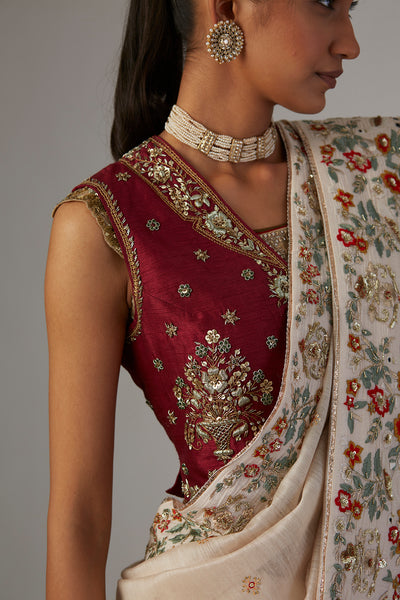 RUBY DUPION EMBRODIERED BLOUSE (1 PC)