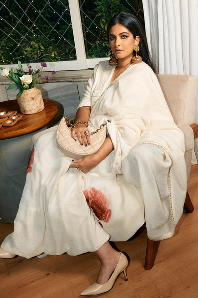 Printed Ivory Phiran + Attached Hood (E-01/TL-24)