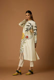 IVORY CHANDERI PRINTED TUNIC (BCC-01)