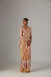 OLD ROSE BROCADE SAREE (2 PCS)