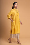 YELLOW DUPION EMB. KURTA SET (2 PCS)