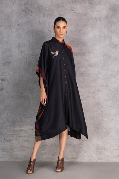 BLACK DUPION KAFTAAN (1 PC)