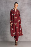 BURGUNDY DUPION TUNIC (1 PC)