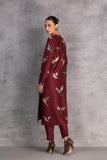 BURGUNDY DUPION TUNIC (1 PC)