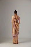 OLD ROSE BROCADE SAREE (2 PCS)