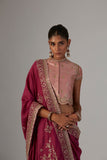 FALSA TUSSAR EMBROIDERED SAREE (3 PCS)