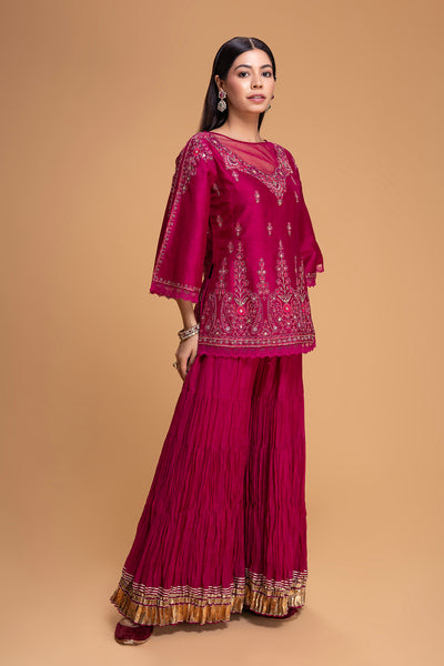 FALSA DUPION EMB. SHARARA SET (3PCS)
