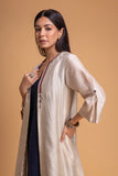 RED DUPION EMB. DRESS (1 PC)