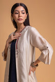 RED DUPION EMB. DRESS (1 PC)