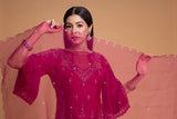 FALSA DUPION EMB. SHARARA SET (3PCS)