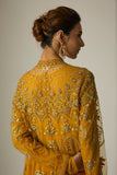 MUSTARD CHIFFON & TULLE EMBROIDERED JACKET SET (2 PCS)