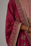 FALSA TUSSAR EMBROIDERED SAREE (3 PCS)