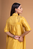 YELLOW DUPION EMB. KURTA SET (2 PCS)