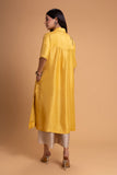 YELLOW DUPION EMB. KURTA SET (2 PCS)