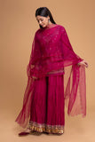 FALSA DUPION EMB. SHARARA SET (3PCS)