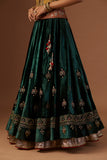 EMERALD GREEN EMBROIDERED LEHENGA (1 PC)