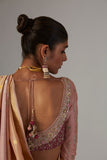 OLD ROSE BROCADE SAREE (2 PCS)