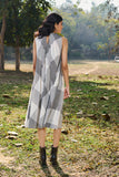 BLACK AND WHITE CHECK COTTON DRESS(CM-03A/DRS)