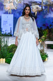Ivory Emb. Chikankari Lehenga  (FA-27/LEH +CRN)