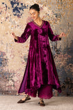 Falsa Velvet Embroidered Kurta Set (Vt-10)