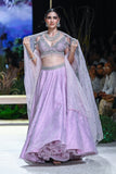 Lilac Tulle Net Skirt & Blouse ( Fa-54)