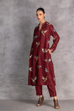 BURGUNDY DUPION TUNIC (1 PC)