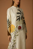 IVORY CHANDERI PRINTED TUNIC (BCC-01)