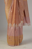OLD ROSE BROCADE SAREE (2 PCS)