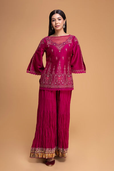 FALSA DUPION EMB. SHARARA SET (3PCS)
