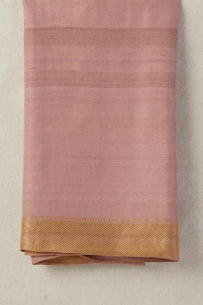 OLD ROSE BROCADE SAREE (2 PCS)