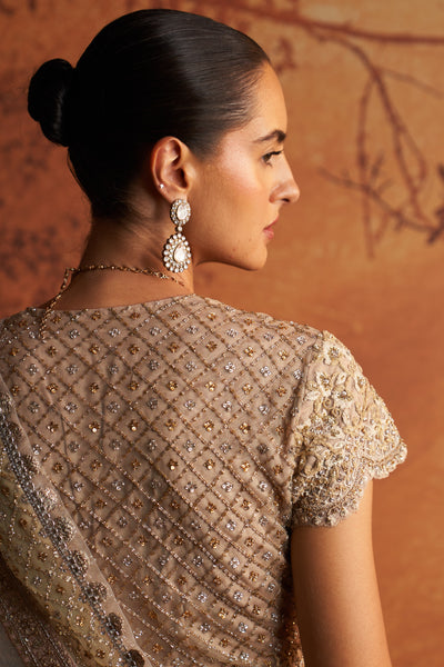 ROSE GOLD TISSUE EMBROIDERED BLOUSE (1 PC)