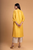 YELLOW DUPION EMB. KURTA SET (2 PCS)
