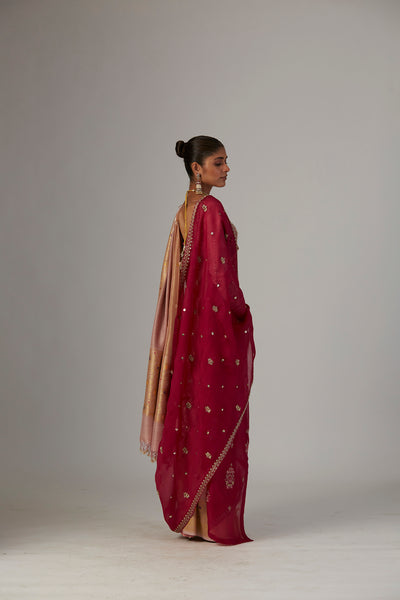 FALSA ORGANZA EMBROIDERED DUPATTA (1 PC)