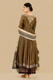 ELEGANT EMBROIDERED ANARKALI KURTA, IZHAAR & DUPATTA SET/ BRM-14