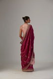 FALSA TUSSAR EMBROIDERED SAREE (3 PCS)