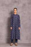BLUE VISCOSE DUPION TUNIC ( DC-01A)