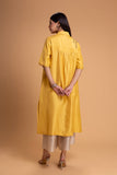 YELLOW DUPION EMB. KURTA SET (2 PCS)