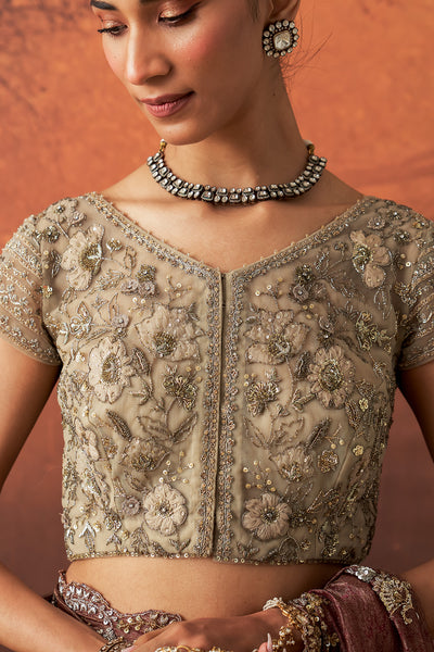 TOOSH NET EMB. BLOUSE (FA-59A) (1 PC)