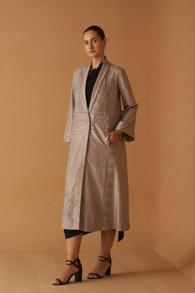 TOOSH SILK DORI EMBROIDERED CLASSIC JACKET (SE-04)