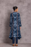 DARK BLUE VISCOSE DUPION EMBROIDERED TUNIC ( DC-04)