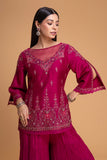 FALSA DUPION EMB. SHARARA SET (3PCS)