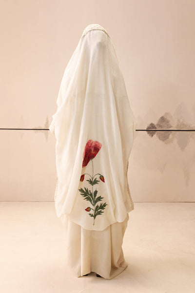 Printed Ivory Phiran + Attached Hood (E-01/TL-24)