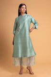 AQUA DUPION EMB. KURTA SET (2 PCS)
