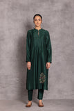 EMERALD VISCOSE DUPION EMBROIDERED KURTA SET (DT-04)