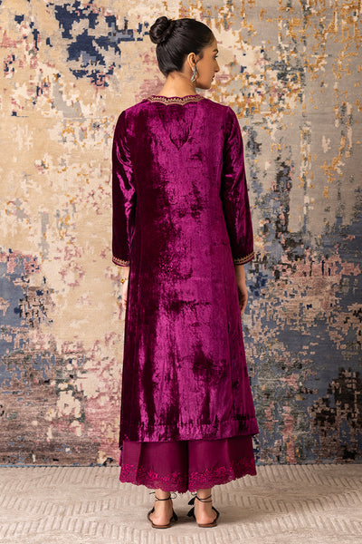 Falsa Velvet Embroidered Kurta Set (Vt-10)