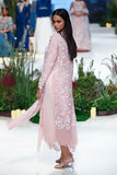 Old Rose Tulle 3d Emb.jacket & Chiffon Drape Dress (Wd-05)