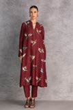 BURGUNDY DUPION TUNIC (1 PC)
