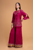 FALSA DUPION EMB. SHARARA SET (3PCS)