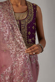 PURPLE DUPION JACKET WITH BLOUSE (2 PCS)