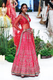 Red Brocade Blouse, Red Silk Dupion Emb. Lehenga With Crino & Red Net Emb. Veil ( Blouse-06, Fb-03/leh+can, Kz-15a/dup)